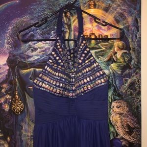 Purple Sequin Prom Dress